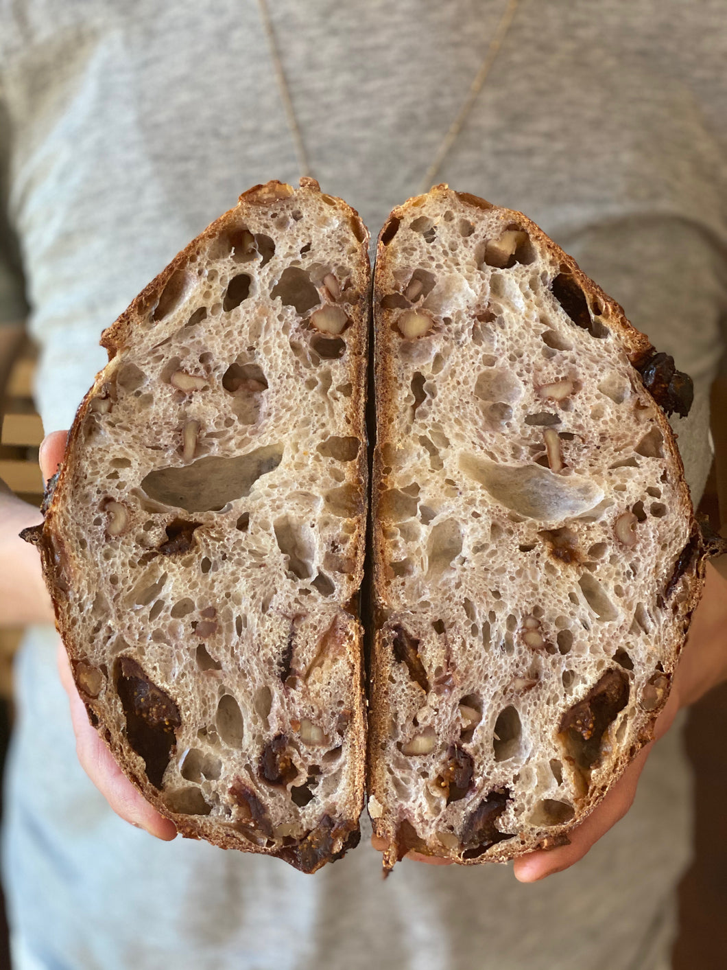 Watershed Nocino-Infused Fig and Walnut Sourdough